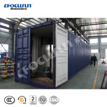 2019Fcusun Containerized 25 tons water cooling flake ice plant